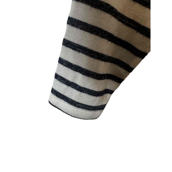 Old Navy Top Womens Size XXL Navy Blue Striped Long Sleeve Pocket Tunic - Picture 5 of 10